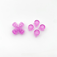 Bouton transparent WEIAI ABXY pour manette PS5, remplacement du bouton ABXY Dpad