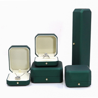 GR Boîte à bijoux professionnelle en velours de luxe personnalisée avec logo pour rangement de bagues, pendentifs, colliers et bracelets