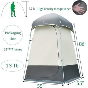 Premium portatile leggero da esterno tenda da doccia impermeabile in tessuto Oxford automatico per la Privacy spogliatoi rifugio per il campeggio - Product Image 5