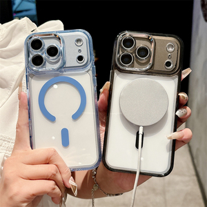 เคสโทรศัพท์กันกระแทก PC TPU พร้อมกรอบกล้องเพชร รองรับการชาร์จไร้สาย สำหรับ iPhone 17 Air Pro Max 16 15 14 13 12 Plus - Product Image 3