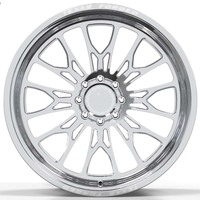Rines Monobloque Forjados para Camioneta de 20, 22, 24, 26 y 28 Pulgadas, 6*139.7, 6*135, 8*170, 8*180, 8*165.1, 5*127, Pulidos, con Borde Profundo, Estilo H, para Jeep JK