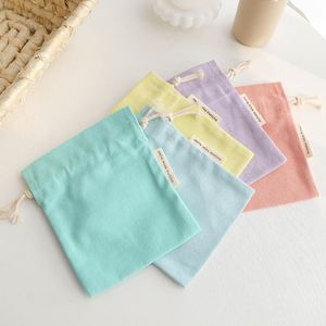 High Quality Eco Muslin Cotton Jewelry Packaging <b>Pouch</b> Customized Organic Cotton Linen <b>Drawstring</b> Bag - Product Image 2