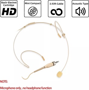3.5mm Screw Lock <strong>Microphone</strong> Headset Headworn <strong>Microphone</strong> for <strong>Stage</strong> Performance, Houses of Worship, Presenters, Broadcasters - Product Image 2