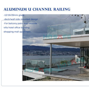 HDSAFE verre balcon garde-corps balustrade garde-corps verre feuilleté U canal Base bord <span class=keywords><strong>de</strong></span> mer Villa hôtel <span class=keywords><strong>Restaurant</strong></span> verre mains courantes - Product Image 5