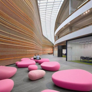 ม้านั่งหินแบบมีลักษณะเหมือนหินกรวดที่มีเสน่ห์แบบสาธารณะเก้าอี้ไข่ผ้านุ่มสำหรับสาธารณะบริเวณที่รอของตกแต่งเก้าอี้พักผ่อน - Product Image 1