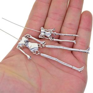 4pcs Mignonne Petite Fille Squelette Charmes pour Femmes DIY Mode Pendentifs & Résultats - Product Image 2