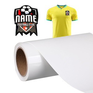 Film adhésif TPU blanc à encre UV souple avec logo 3D pour lamination textile et découpe laser en gros - Product Image 1