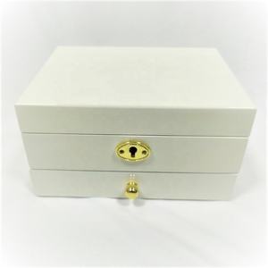 Custom Wooden White Jewelry <b>Box</b> for <b>Earring</b> Necklace Bracelet Collection - Product Image 5