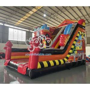 Château gonflable pour enfants, structure de glisse, salle de jeux gonflable extérieure pour fêtes commerciales, PVC résistant, directement de l'usine - Product Image 5