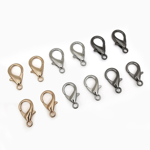 Bricolage en gros couleur originale métal homard <span class=keywords><strong>griffe</strong></span> boucle porte-clés accessoires 1000 sacs 34mm décoration alliage de zinc homard boucle - Product Image 1