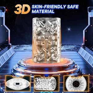 Completamente automatico maschio masturbatore telescopico 3d uomo bottiglia di masturbazione tazza per vero uomo pene <span class=keywords><strong>dildo</strong></span> massaggio vibratore - Product Image 4