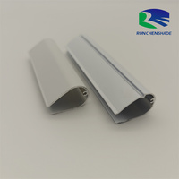 Perfil de Aluminio Extruido Vertical Popular para Persianas Zebra, Riel Guía Inferior, Tubo de Viga Inferior, Personalizado, Integrado, Moderno