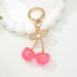 Nouveau Porte-clés Cerise 3D Mignon 2026, Pendentif Fruit pour Femmes Filles, Breloque pour Clés de Voiture et Sac, Accessoires de Mode, Vente en Gros Assortie - Product Image 5