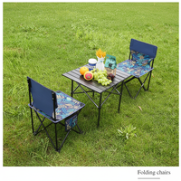 Table pliante moderne de taille M pour l'extérieur, ultra-légère en acier au carbone, pour pique-nique et barbecue, design moderne pliable