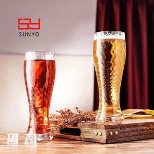 SUNYO - Vasos de Cerveza de 15.5 oz con Rosca de Cristal, Ideales para Cerveza de Trigo, Pilsner, <span class=keywords><strong>IPA</strong></span> Clásica y Premium, un Gran Regalo - Product Image 4
