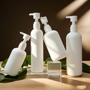 ขวดพลาสติก HDPE สีขาวด้านแบบสัมผัสนุ่ม ขนาด 200 มล. 260 มล. 300 มล. 400 มล. 500 มล. สำหรับบรรจุสบู่เหลว แชมพู - Product Image 1