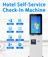 21.5 23.6 27 pouces Terminal de paiement fenêtres à écran tactile automatique Self Service Checkin Hotel Self Checkout Machine pour l'aéroport