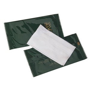 Toallitas húmedas desechables personalizadas de tela no tejida plateada para hoteles y restaurantes con impresión de logotipo - Product Image 3