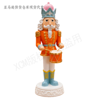 Tongkat Merah Nutcracker Kerajinan Poliresin Kustom, Sempurna untuk Dekorasi Rumah Natal, Pajangan Meja, dan Aksen Pesta Meriah