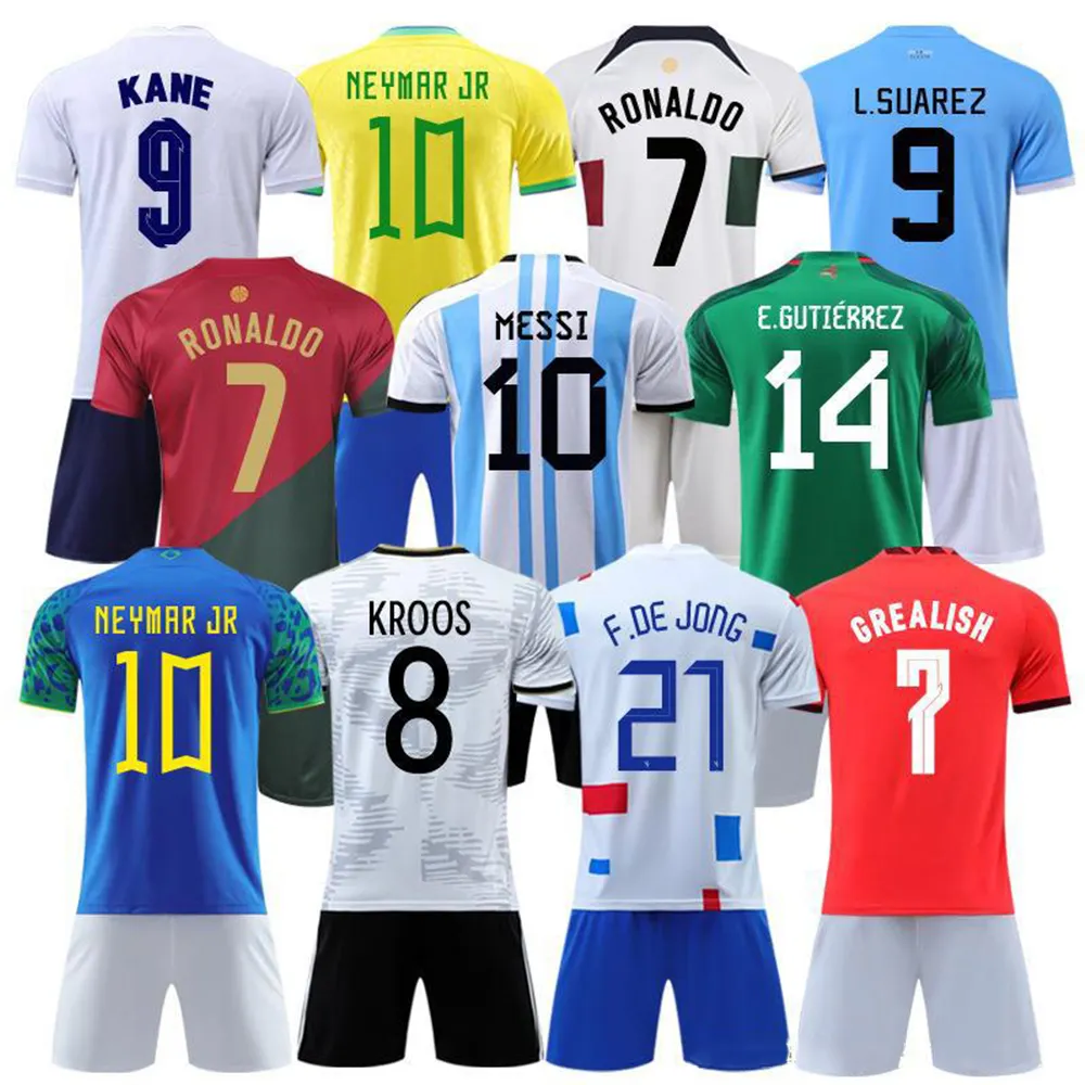 Uniformes De Futbol Custom Mexico England Soccer Wear Tracksuits Uniform Kits Football Jersey Shirt For Football Clothes