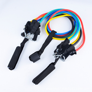 Fitness Workout Latex <b>Exercise</b> Tube 11pcs Resistance <b>Bands</b> Set Gymnastic Sport Pull Rope With Door Anchor Handle - Product Image 4