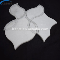 Meilleures ventes de carreaux de mosaïque Oriental White Marble Pattern Water Jet