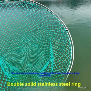 <span class=keywords><strong>Tête</strong></span> de <span class=keywords><strong>épuisette</strong></span> solide verte à double anneau, résistante à l'abrasion, pour la pêche à la <span class=keywords><strong>carpe</strong></span> en eau douce en extérieur - Product Image 2