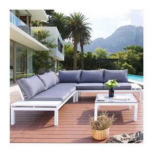 en forma de L moderno barato Patio sofá seccional <span class=keywords><strong>muebles</strong></span> al aire libre jardín aluminio salón esquina sofá conjunto en venta - Product Image 6
