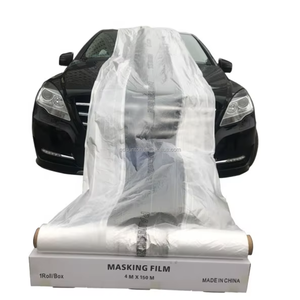 Sunton - Rollo <span class=keywords><strong>de</strong></span> Lámina <span class=keywords><strong>de</strong></span> Plástico Desechable Pre-Encintado para Proteger la Pintura <span class=keywords><strong>de</strong></span> Automóviles, 5 m x 120 m, Modelo SUNTON367431 - Product Image 5