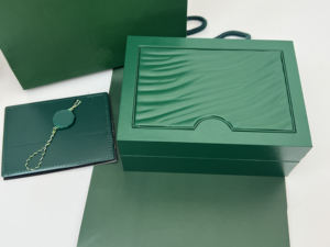 Factory wholesale green <b>wooden</b> <b>box</b> luxury waterproof sapphire 5A gift <b>box</b> mechanical <b>watch</b> <b>box</b> - Product Image 6