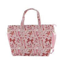 Sacs fourre-tout en nylon de voyage à motifs personnalisés, mode et mignon, grands sacs à main à bandoulière imprimés pour femmes