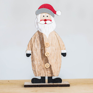 Ornements de table en bois avec Père Noël, bonhomme de neige et renne, décorations pour les comptoirs et les bureaux <span class=keywords><strong>des</strong></span> centres commerciaux - Product Image 2