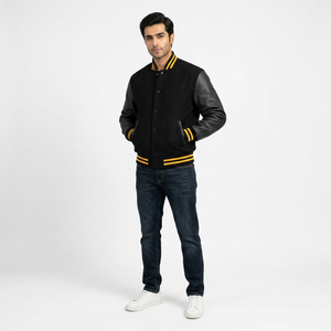 Wholesale Custom Wool Body <b>Leather</b> Sleeves Letterman Varsity <b>Jackets</b> for <b>Men</b> and Women CollegeBaseballjacket for <b>men</b> - Product Image 1