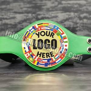 Ceintures de titre de championnat personnalisées de luxe faites à la main pour la lutte MMA Jiu-Jitsu mettant en vedette le karaté de grappling de samouraï détaillé - Product Image 1