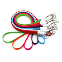 Chargeur USB 2-en-1 double Type C personnalisé avec logo, certifié CE RoHS, en polyester durable, impression par transfert thermique, 60W PD, 90cm, promotions