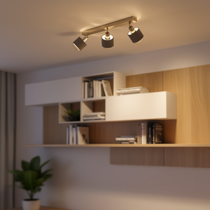 EGLO LEUCHTEN Luces de riel 3 x E14 LED Minimalistas para interiores, montaje en superficie, cuerpo metálico, 25000 horas de duración - Product Image 2