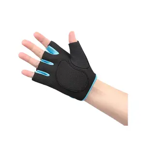 Hete Verkoop Outdoor Workout Oefening Half Vinger Handbescherming Halter Gewicht Tillen Antislip Sporthandschoenen