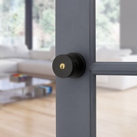 Serrures à pêne dormant carrées en laiton satiné de haute qualité couleur PVD or brillant avec 3 clés pour la sécurité des portes