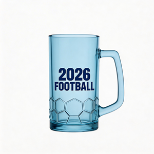 Verres à bière classiques personnalisés en gros, 17/40 oz, épais, robustes, incassables, pour boissons gazeuses et bière, pour le football - Product Image 6
