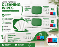Lingettes nettoyantes multifonctionnelles, lingettes nettoyantes jetables, taille personnalisée, OEM ODM