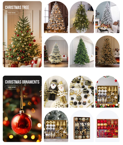 Cao Cấp Đứng Cây Giáng Sinh Set-1.8m Sang Trọng Nhân Tạo Cây Giáng Sinh Với Đèn LED Pin Hoạt Động - Product Image 6