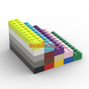 BEBRICKS Série de pièces de construction 3006 Briques 2x10 Blocs de construction Jouet Pièce de base MOC Ensemble de plaques pour garçons et filles Créer - Product Image 3