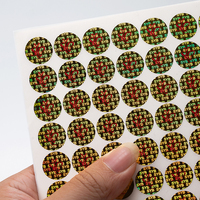 Étiquette adhésive anti-contrefaçon personnalisée unique, étiquette holographique imprimée au laser, imperméable, étiquettes d'emballage en PET, ordinateur, appareil photo