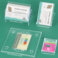 SUNSHING - Funda Transparente para Tarjetas de Identificación, Estuche para Tarjetas de Regalo de PP, Porta Tarjetas de Visita Premium, Caja de Almacenamiento para Tarjetas de Membresía VIP OEM ODM