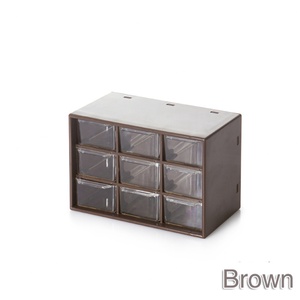 Nine-square Grid Organizing Box With Drawers Ins Dustproof Desktop Storage Box Girly Heart Cute Storage Box Stationery Sundries - Product Image 6