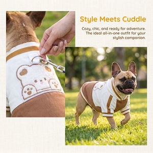 Cappotto Imbottito in Cotone Trendy Zhushan con Ricami <span class=keywords><strong>Orso</strong></span> e Coniglio per Cani di Taglia <span class=keywords><strong>Grande</strong></span> (3XL-9XL) Lavabile in Lavatrice - Product Image 6