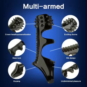 Jouets sexuels pour hommes adultes et gays : Kit de retenue du sperme, d'extension et de stimulation de la glande, avec dents de loup, articles de plaisir - Product Image 4