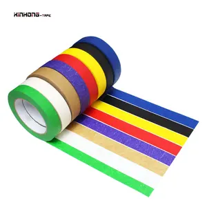 Reciclável Rainbow Colorido Spray Paint Masking Craft Packing Idea DIY Decoração Crepe Paper Fita auto-adesiva