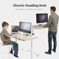 Bureau d'école électrique réglable en hauteur 2BF4A, base de table réglable en hauteur pour position assise-debout avec une plage de hauteur plus large 495-1175 mm