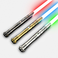 Sabre laser RGB à base pivotante fluide, jouet lumineux, meilleures ventes, vente en gros, démarrage facile, faible MOQ, direct usine pour nouveaux distributeurs, classique